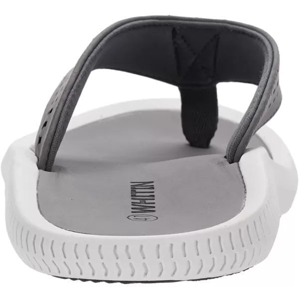 imageMens Arch Support Flip Flops Wide Toe Thong SandalDark Grey