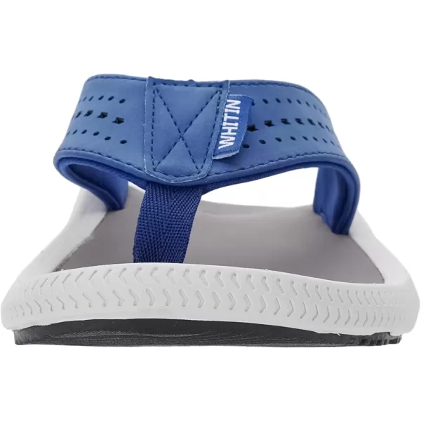 imageMens Arch Support Flip Flops Wide Toe Thong SandalLight Blue