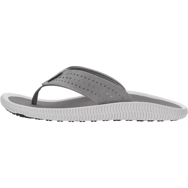imageMens Arch Support Flip Flops Wide Toe Thong SandalLight Grey