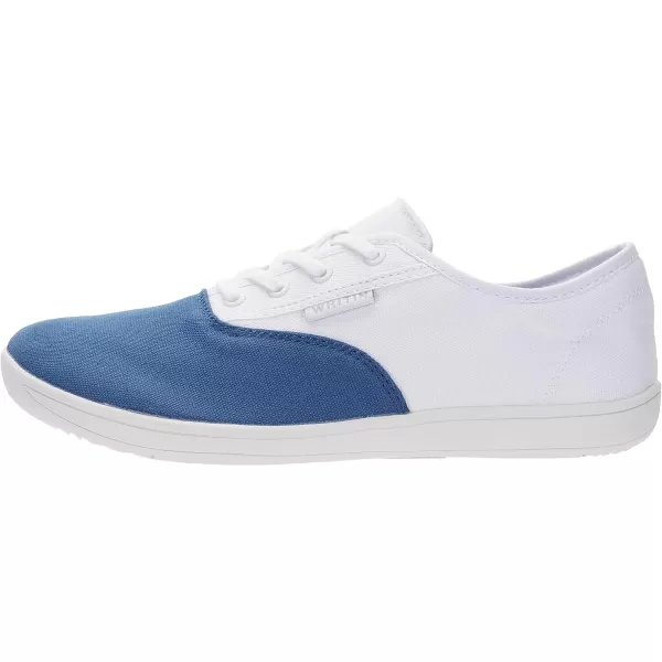 imageWHITIN Canvas Barefoot Wide Sneakers for Men Toe Box Minimalist Zero Drop Sole Shoes Minimus Extra Width Fit Size 65 7 7W Trainer Blue White 40WHITIN Canvas Barefoot Wide Sneakers for Men Toe Box Minimalist Zero Drop Sole Shoes Minimus Extra Width Fit Size 65 7 7W Trainer Blue White 40