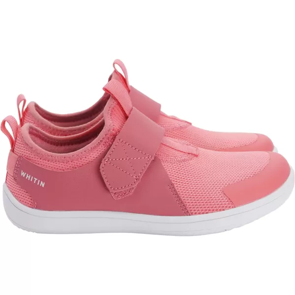imageWHITIN LittleBig Kid Wide Width Barefoot Shoes  BoysGirls Minimalist Elastic Opening Sneakers  Flexible Zero Drop SoleW8k3  Pink