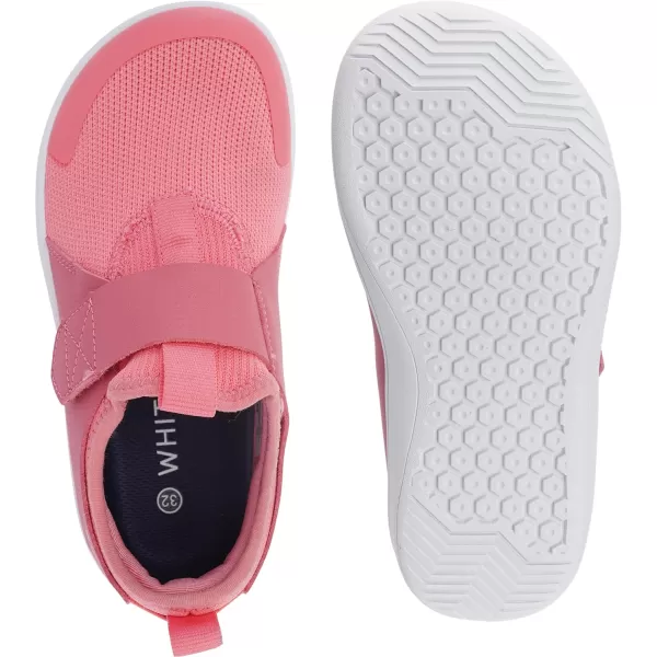 imageWHITIN LittleBig Kid Wide Width Barefoot Shoes  BoysGirls Minimalist Elastic Opening Sneakers  Flexible Zero Drop SoleW8k3  Pink