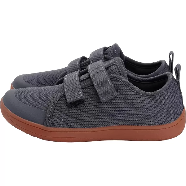 imageWHITIN LittleBigKid Wide Barefoot Shoes  BoysGirls Minimalist Sneakers  Splay Naturally  LightweightW81k  Grey Gum