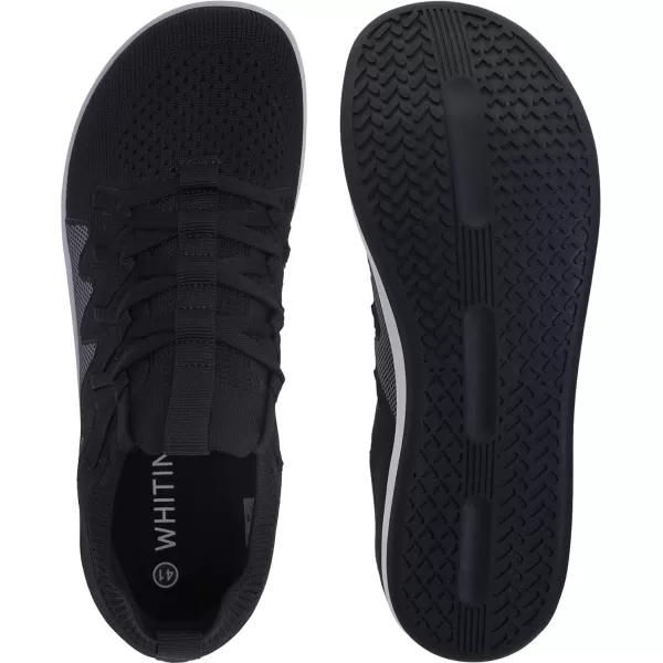 imageWHITIN Mens Barefoot Plus Shoes  Wide Toe Box  LowStack Sole  Inspired by Barefoot EnthusiastsW91  Black