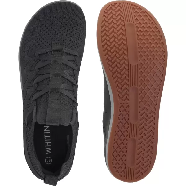 imageWHITIN Mens Barefoot Plus Shoes  Wide Toe Box  LowStack Sole  Inspired by Barefoot EnthusiastsW91  Grey Gum