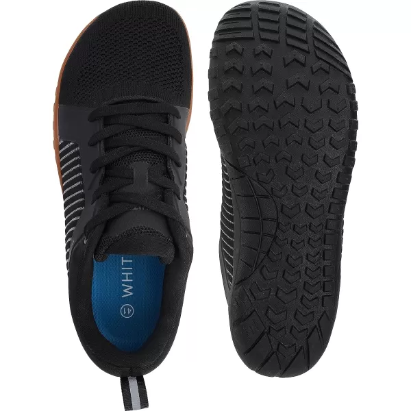 imageWHITIN Mens Barefoot TrailRunning Shoes  ZeroDrop  Aggressive GripW51 All Black