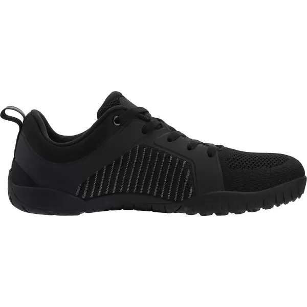 imageWHITIN Mens Barefoot TrailRunning Shoes  ZeroDrop  Aggressive GripW51 All Black