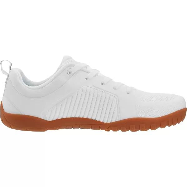 imageWHITIN Mens Barefoot TrailRunning Shoes  ZeroDrop  Aggressive GripW51 White Gum