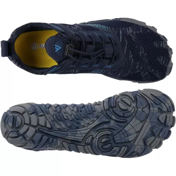 imageWHITIN Mens CrossTrainer  Barefoot amp Minimalist Shoe  Zero Drop Sole  Wide Toe Box1 Blue