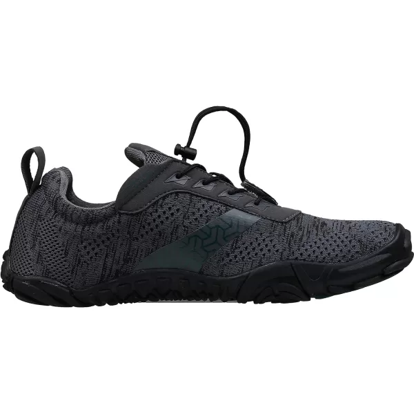 imageWHITIN Mens CrossTrainer  Barefoot amp Minimalist Shoe  Zero Drop Sole  Wide Toe Box1 Dark Grey