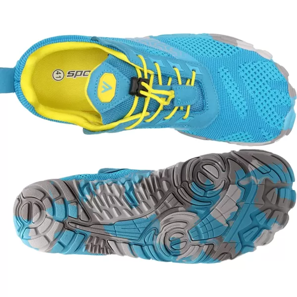 imageWHITIN Mens CrossTrainer  Barefoot amp Minimalist Shoe  Zero Drop Sole  Wide Toe Box1 Light Blue