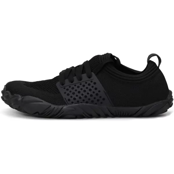 imageWHITIN Mens CrossTrainer  Barefoot amp Minimalist Shoe  Zero Drop Sole  Wide Toe Box2 Black