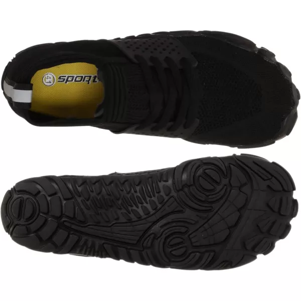 imageWHITIN Mens CrossTrainer  Barefoot amp Minimalist Shoe  Zero Drop Sole  Wide Toe Box2 Black