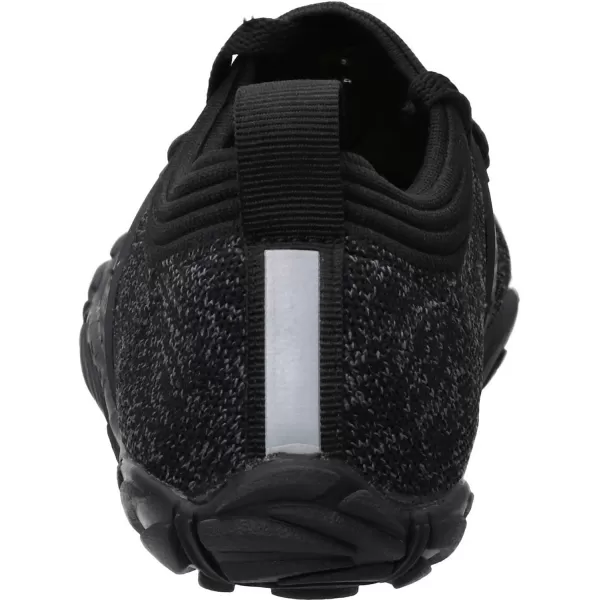 imageWHITIN Mens CrossTrainer  Barefoot amp Minimalist Shoe  Zero Drop Sole  Wide Toe Box2 Black Gray