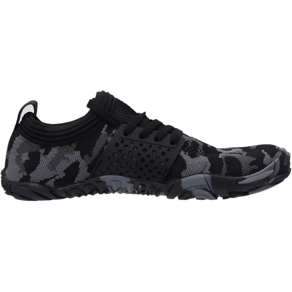 imageWHITIN Mens CrossTrainer  Barefoot amp Minimalist Shoe  Zero Drop Sole  Wide Toe Box2 Camo Black