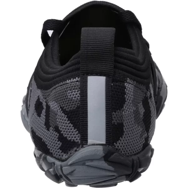 imageWHITIN Mens CrossTrainer  Barefoot amp Minimalist Shoe  Zero Drop Sole  Wide Toe Box2 Camo Black