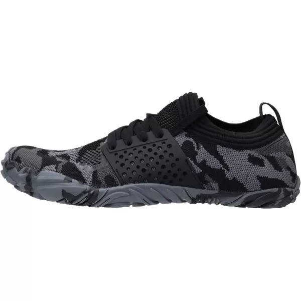imageWHITIN Mens CrossTrainer  Barefoot amp Minimalist Shoe  Zero Drop Sole  Wide Toe Box2 Camo Black