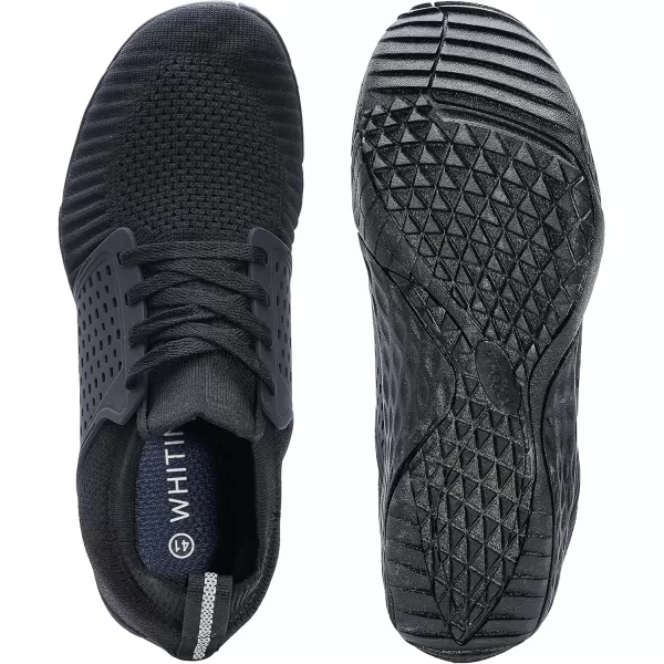 imageWHITIN Mens CrossTrainer  Barefoot amp Minimalist Shoe  Zero Drop Sole  Wide Toe Box31 Black