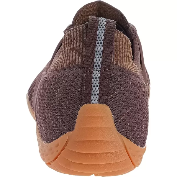 imageWHITIN Mens CrossTrainer  Barefoot amp Minimalist Shoe  Zero Drop Sole  Wide Toe Box31 BrownGum
