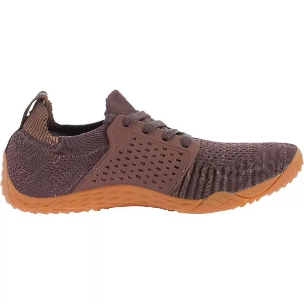 imageWHITIN Mens CrossTrainer  Barefoot amp Minimalist Shoe  Zero Drop Sole  Wide Toe Box31 BrownGum