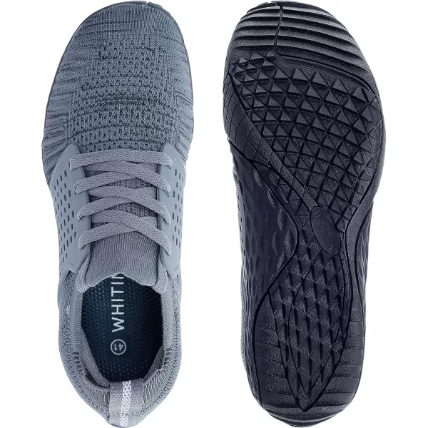 imageWHITIN Mens CrossTrainer  Barefoot amp Minimalist Shoe  Zero Drop Sole  Wide Toe Box31 Dark Grey