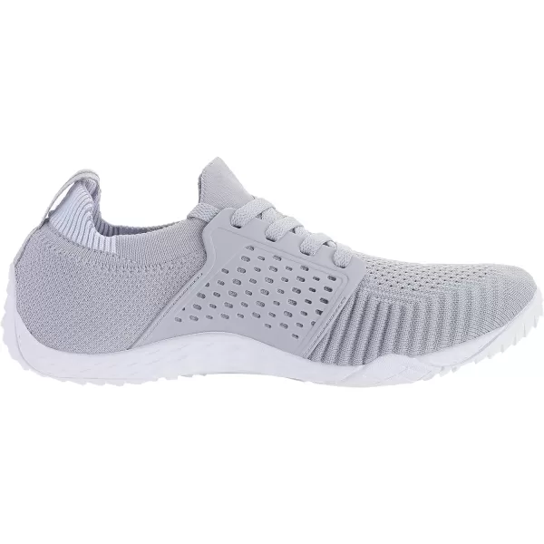 imageWHITIN Mens CrossTrainer  Barefoot amp Minimalist Shoe  Zero Drop Sole  Wide Toe Box31 Light Grey