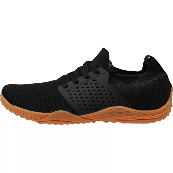imageWHITIN Mens CrossTrainer  Barefoot amp Minimalist Shoe  Zero Drop Sole  Wide Toe BoxBlackGum