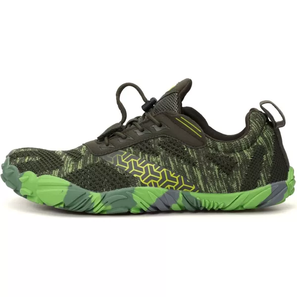 imageWHITIN Mens CrossTrainer  Barefoot amp Minimalist Shoe  Zero Drop Sole  Wide Toe BoxW20 Green