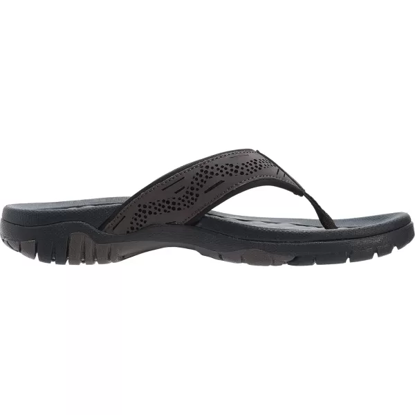 imageWHITIN Mens Flip Flops  Outdoor Thong Sandals  Arch Support  Slip ResistantBrown