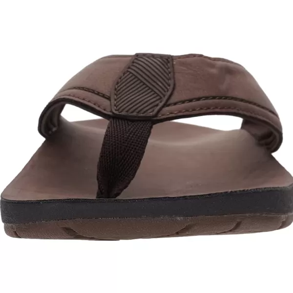 imageWHITIN Mens Leather Arch Support Flip Flops  Orthotic Thong SandalsWHITIN Mens Leather Arch Support Flip Flops  Orthotic Thong Sandals