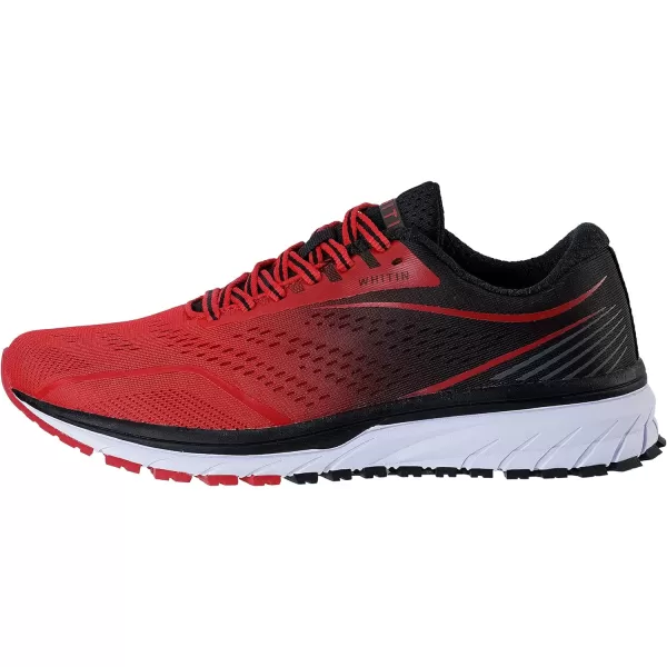 imageWHITIN Mens Max Cushioned Running Shoes  Superior Comfort Yet Remaining StabilityS57  Black Red