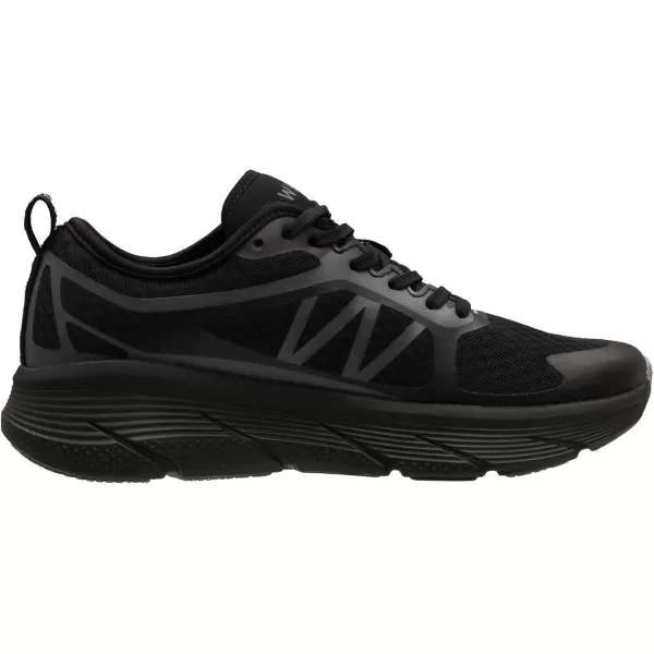 imageWHITIN Mens Max Cushioned Running Shoes  Superior Comfort Yet Remaining StabilityS6  All Black