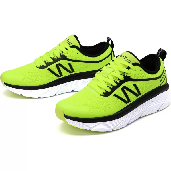imageWHITIN Mens Max Cushioned Running Shoes  Superior Comfort Yet Remaining StabilityS6  Green