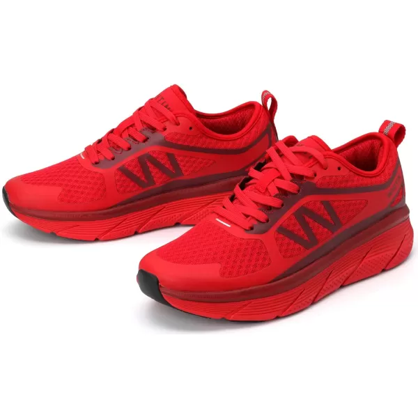 imageWHITIN Mens Max Cushioned Running Shoes  Superior Comfort Yet Remaining StabilityS6  Red