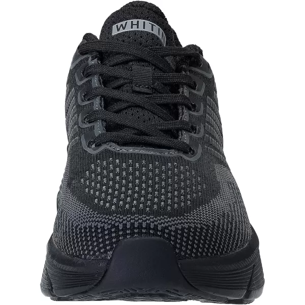 imageWHITIN Mens Max Cushioned Running Shoes  Superior Comfort Yet Remaining StabilityS62  All Black