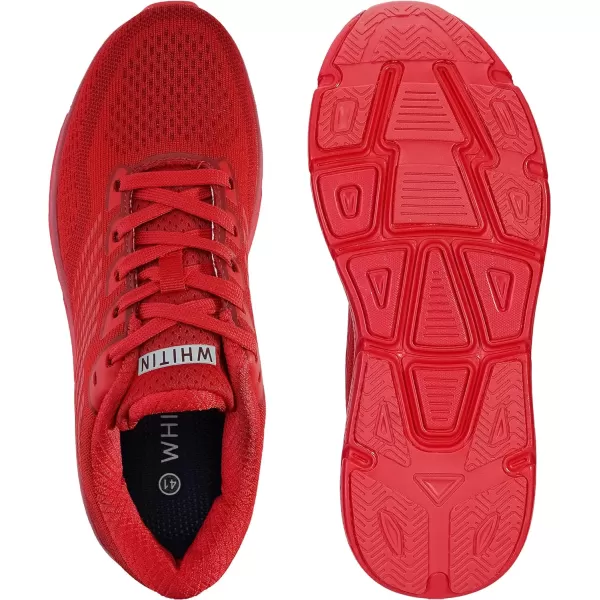 imageWHITIN Mens Max Cushioned Running Shoes  Superior Comfort Yet Remaining StabilityS62  Red