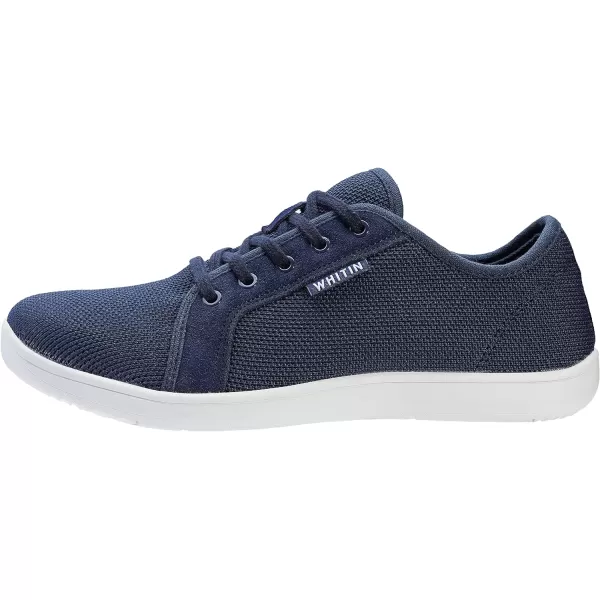 imageWHITIN Mens Minimalist Barefoot Sneakers  Wide fit  Zero Drop Sole  Upgraded FootbedDark Blue  Upgraded Insole 