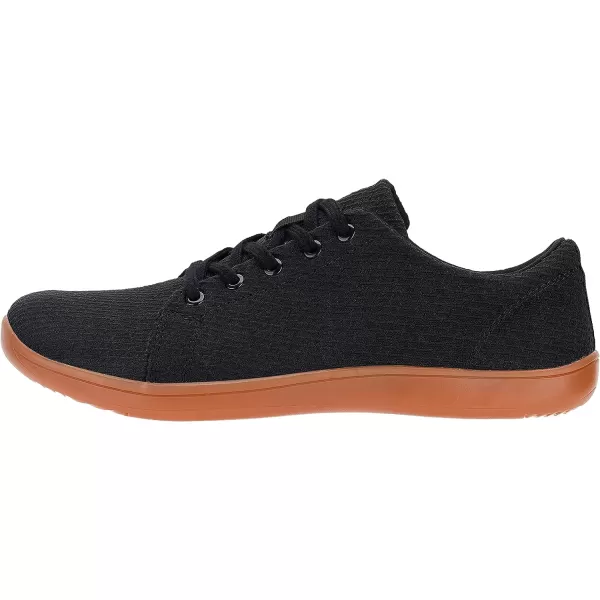 imageWHITIN Mens Minimalist Barefoot Sneakers  Wide fit  Zero Drop Sole  Upgraded FootbedW71v6  Black Gum