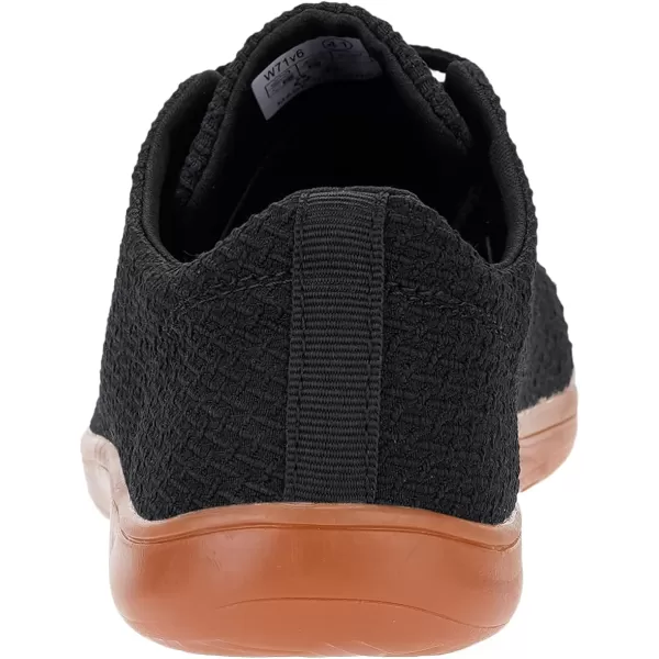 imageWHITIN Mens Minimalist Barefoot Sneakers  Wide fit  Zero Drop Sole  Upgraded FootbedW71v6  Black Gum