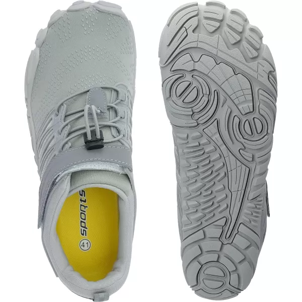 imageWHITIN Mens Minimalist Trail Runner  Wide Toe Box  Barefoot Inspired1 All Grey