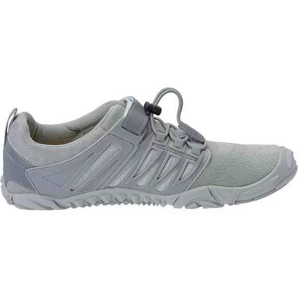 imageWHITIN Mens Minimalist Trail Runner  Wide Toe Box  Barefoot Inspired1 All Grey