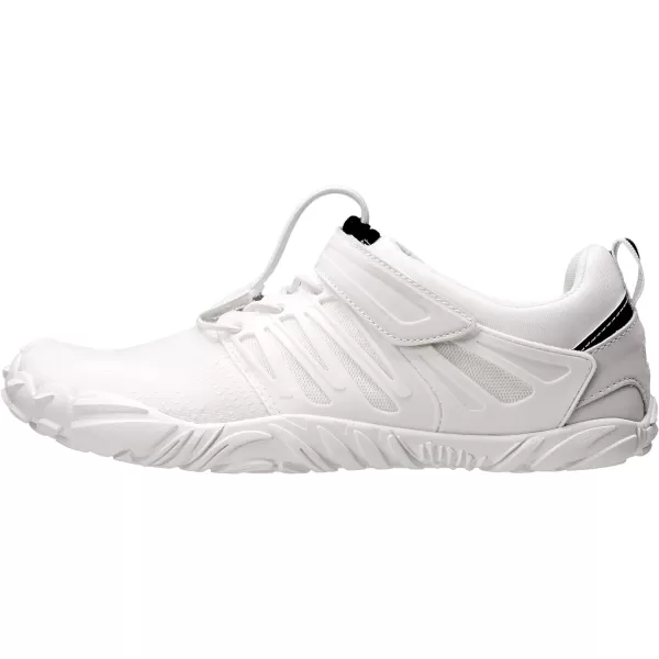 imageWHITIN Mens Minimalist Trail Runner  Wide Toe Box  Barefoot Inspired1 All White