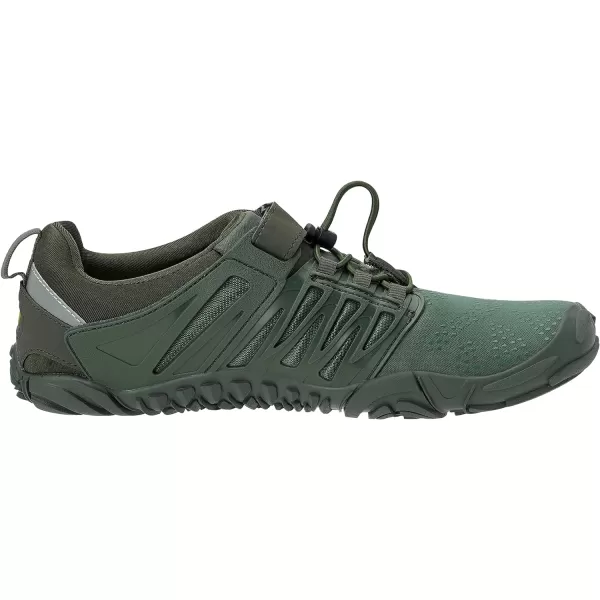 imageWHITIN Mens Minimalist Trail Runner  Wide Toe Box  Barefoot Inspired1 Army Green