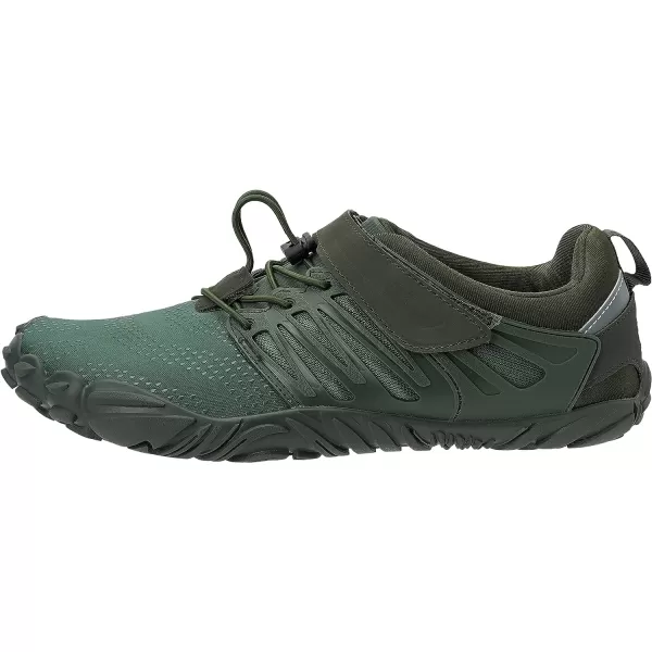 imageWHITIN Mens Minimalist Trail Runner  Wide Toe Box  Barefoot Inspired1 Army Green