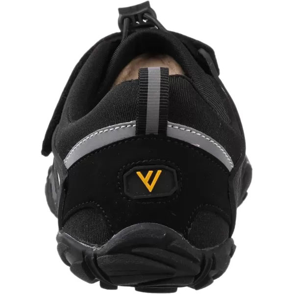 imageWHITIN Mens Minimalist Trail Runner  Wide Toe Box  Barefoot Inspired1 Black