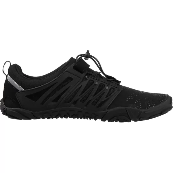 imageWHITIN Mens Minimalist Trail Runner  Wide Toe Box  Barefoot Inspired1 Black