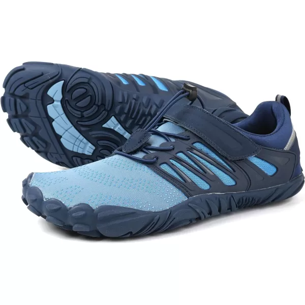 imageWHITIN Mens Minimalist Trail Runner  Wide Toe Box  Barefoot Inspired1 Blue