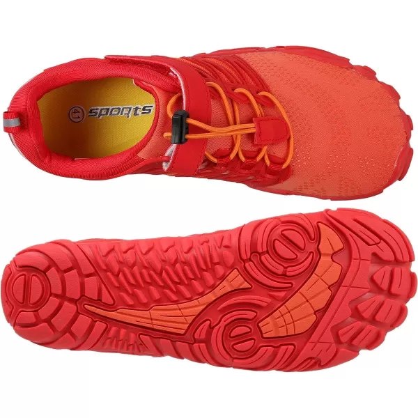 imageWHITIN Mens Minimalist Trail Runner  Wide Toe Box  Barefoot Inspired1 Orange