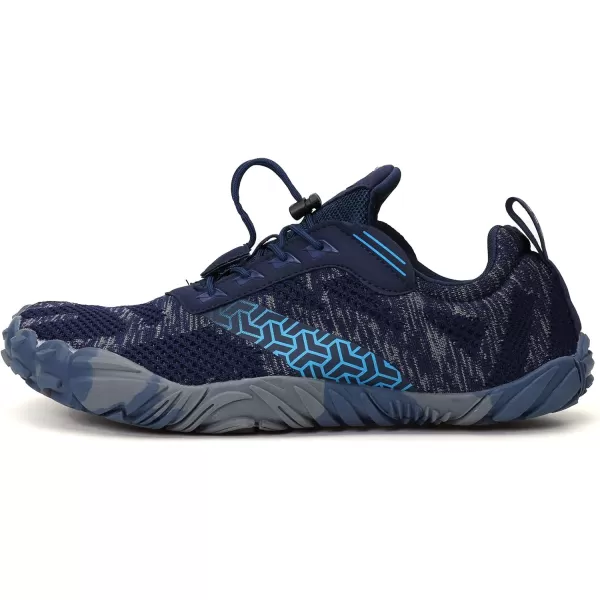 imageWHITIN Mens Minimalist Trail Runner  Wide Toe Box  Barefoot Inspired2 Camo Blue