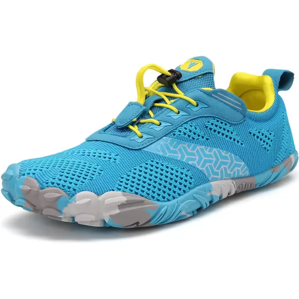 imageWHITIN Mens Minimalist Trail Runner  Wide Toe Box  Barefoot Inspired2 Light Blue